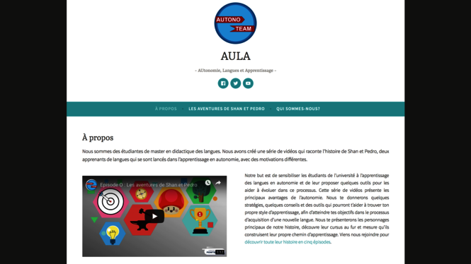 AULA - AUtonomie, Langues et Apprentissage (projet collectif 2018-2019)